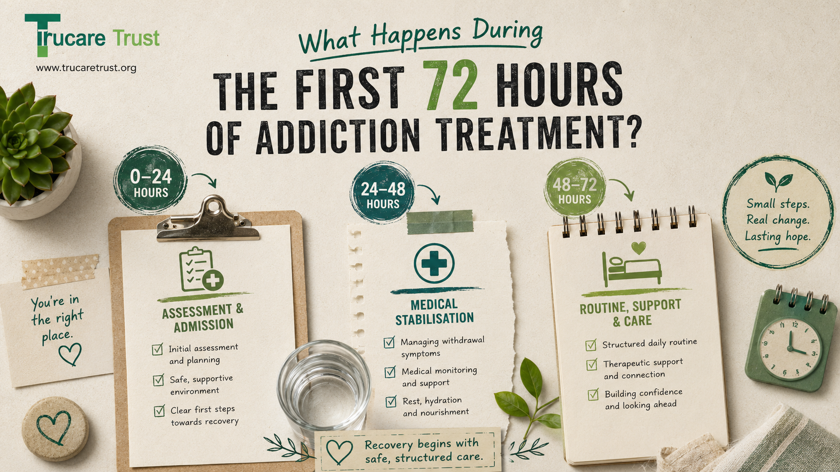 What Happens During the First 72 Hours of Addiction Treatment